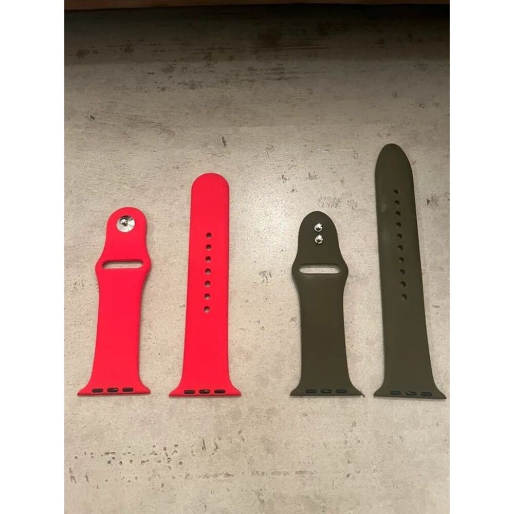 New Rubber iWatch Bands Red Olive Green